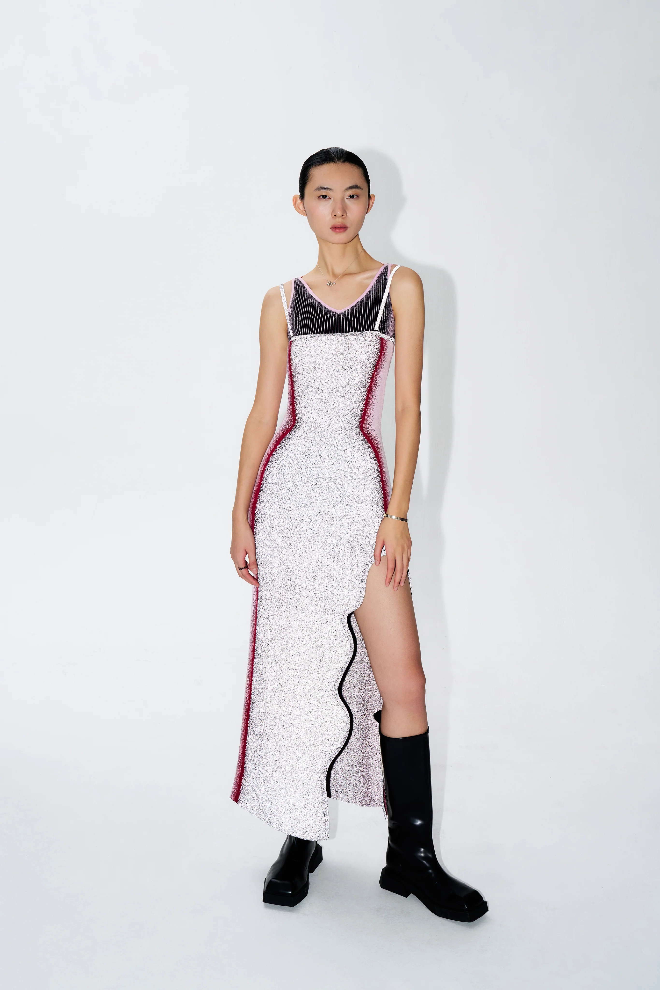 ANNA REFLECTIVE MAXI TANK DRESS - Image 4