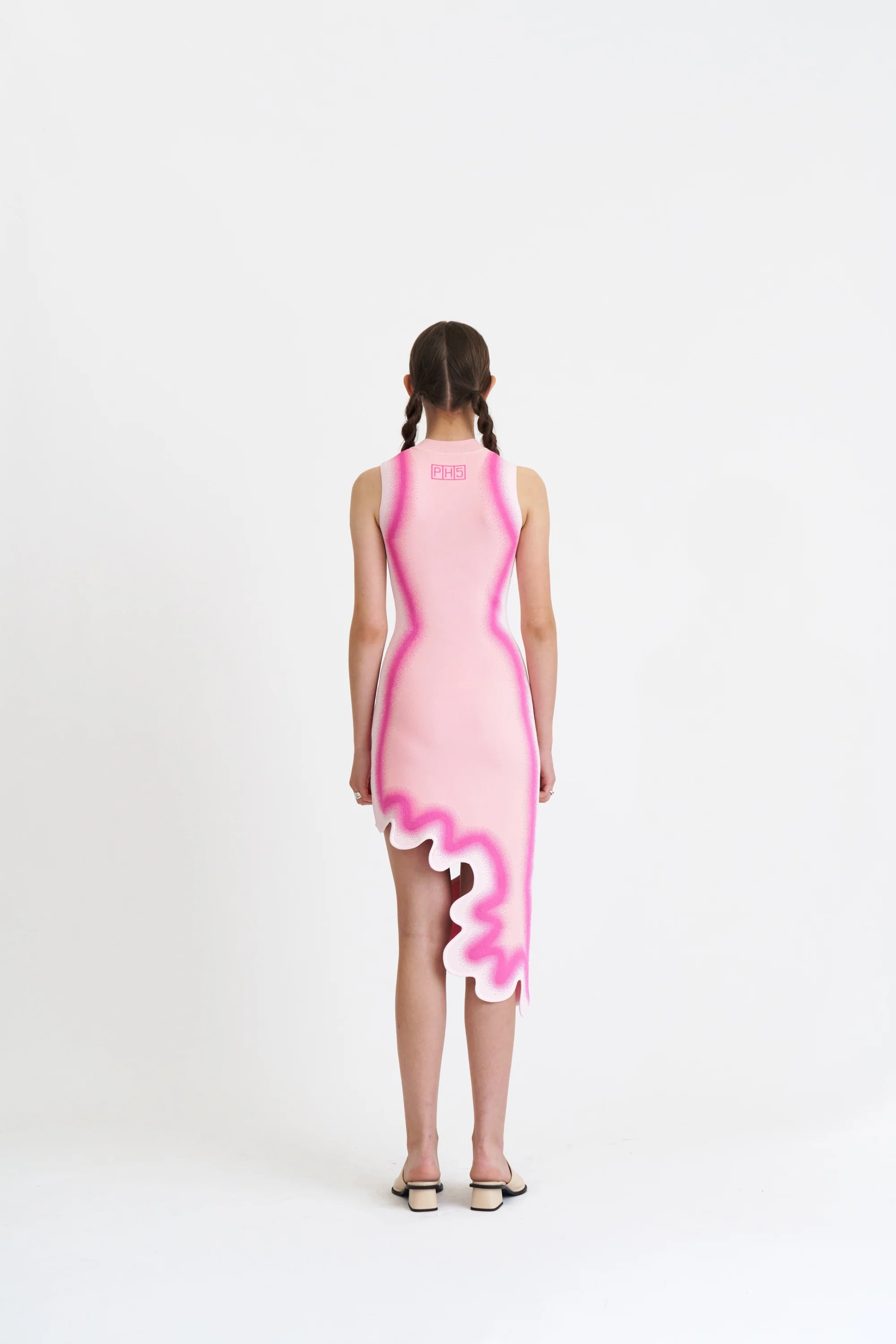 BROOKLYN WAVY ASYMMETRIC DRESS - Image 3