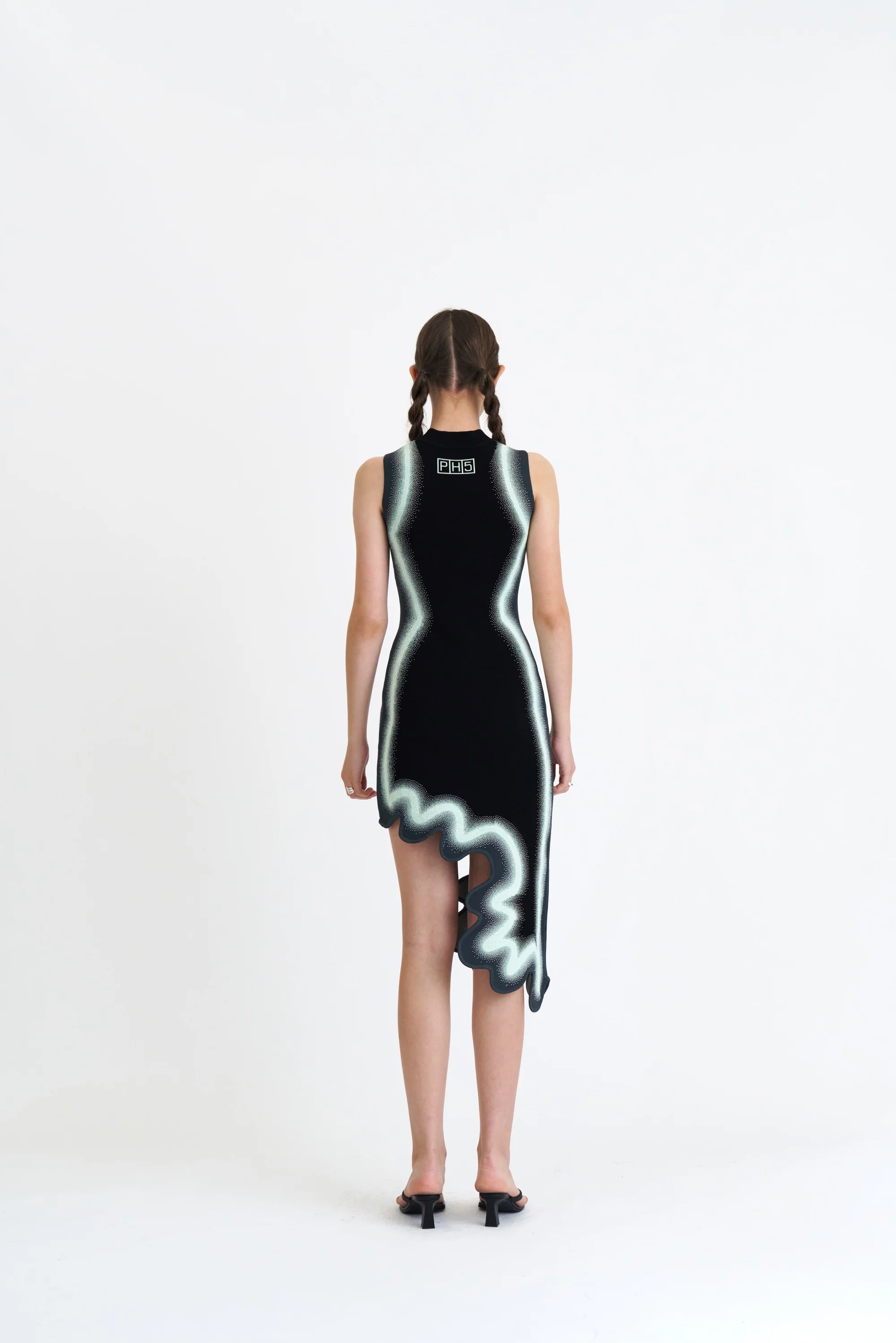 BROOKLYN WAVY ASYMMETRIC DRESS - Image 3