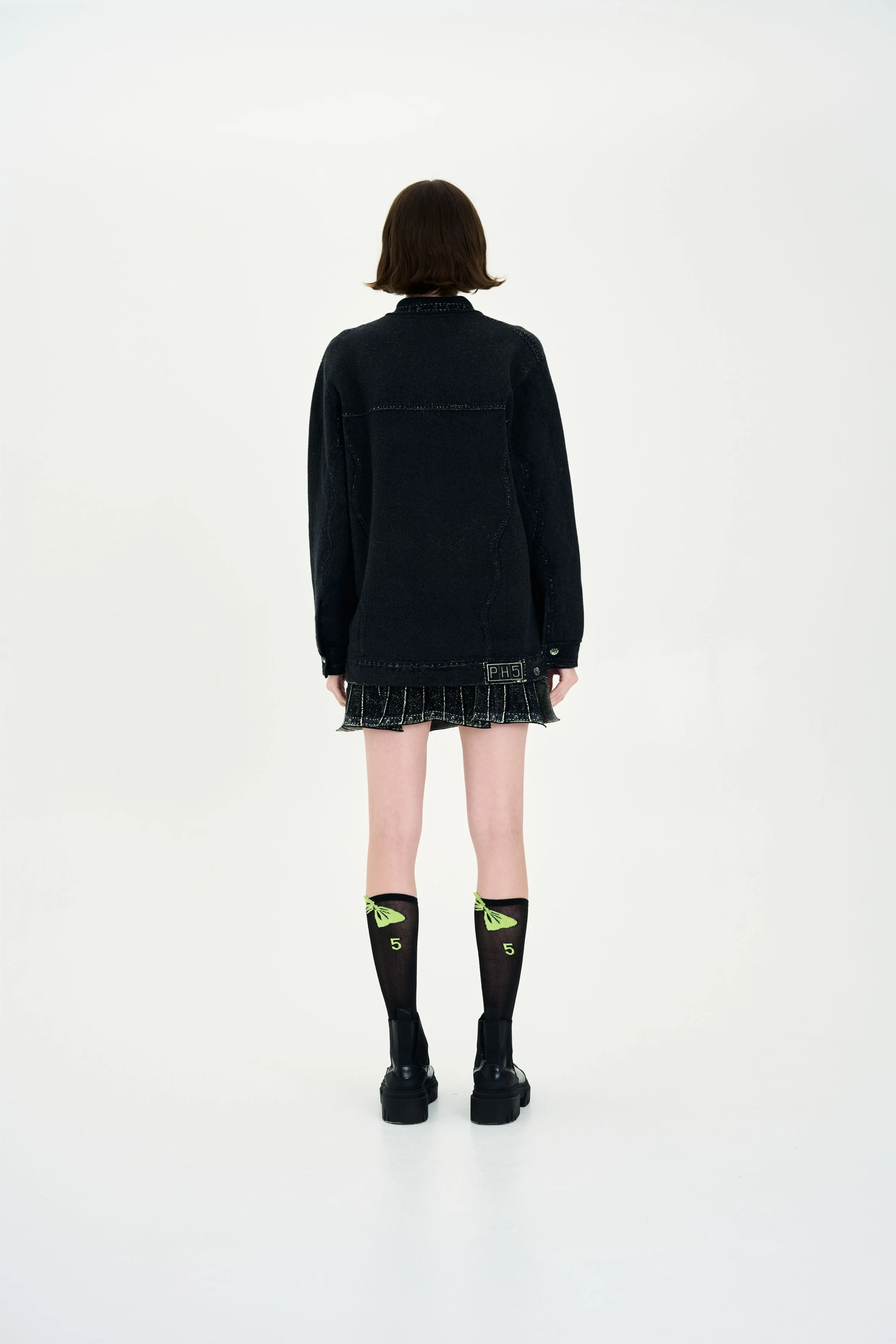 HANA DENIM PRINT OVERSIZED JACKET - Image 5