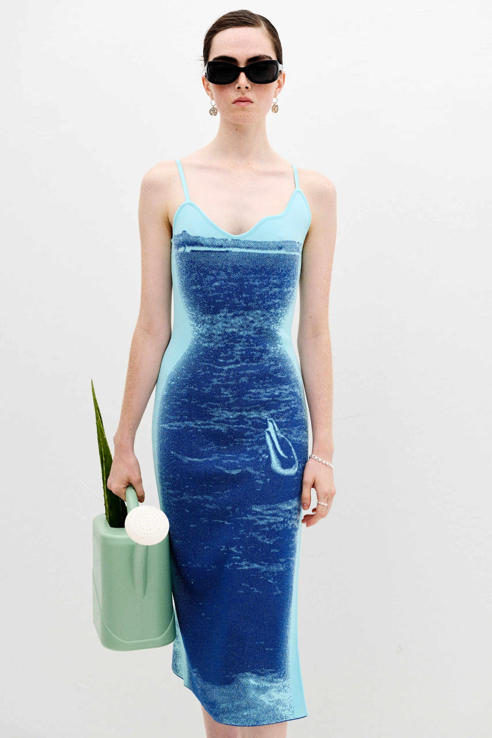 LILAC FLASH LIGHT REFLECTIVE WAVY DRESS - Image 3