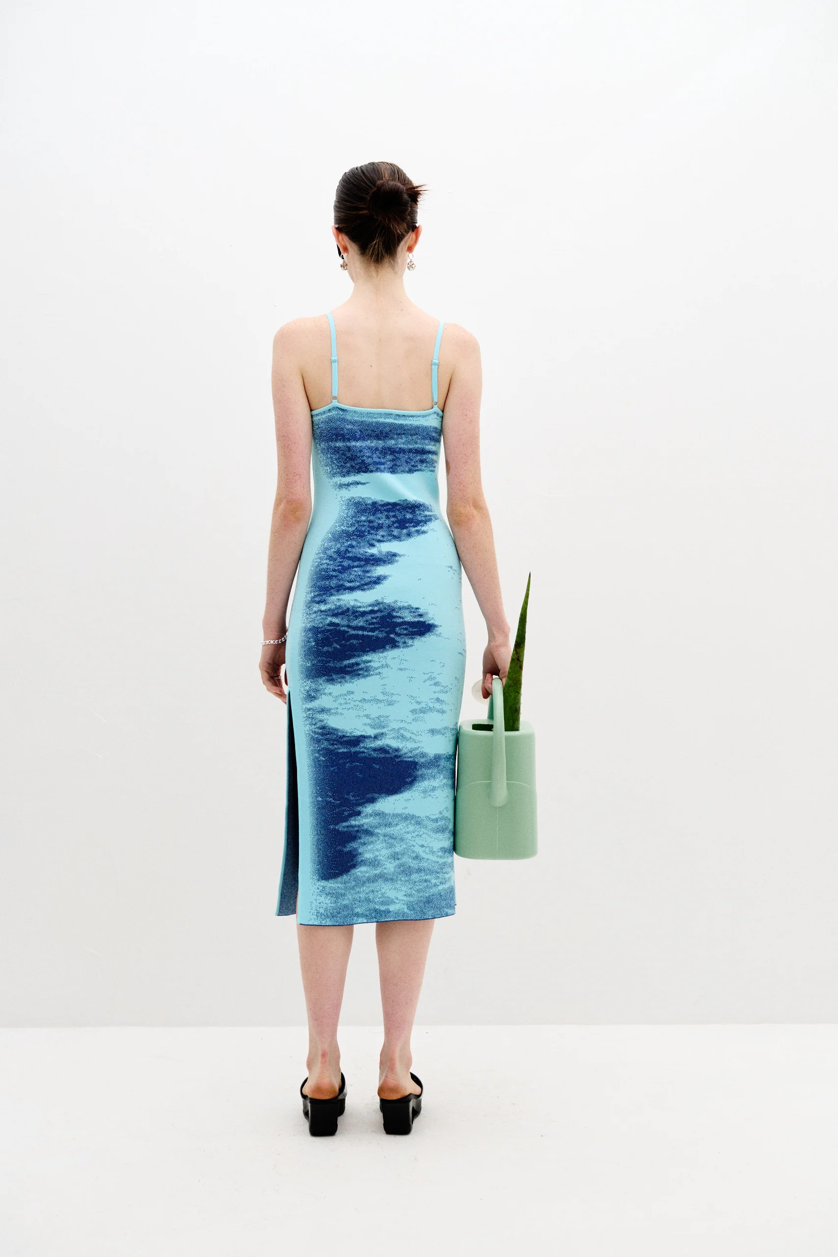 LILAC FLASH LIGHT REFLECTIVE WAVY DRESS - Image 4