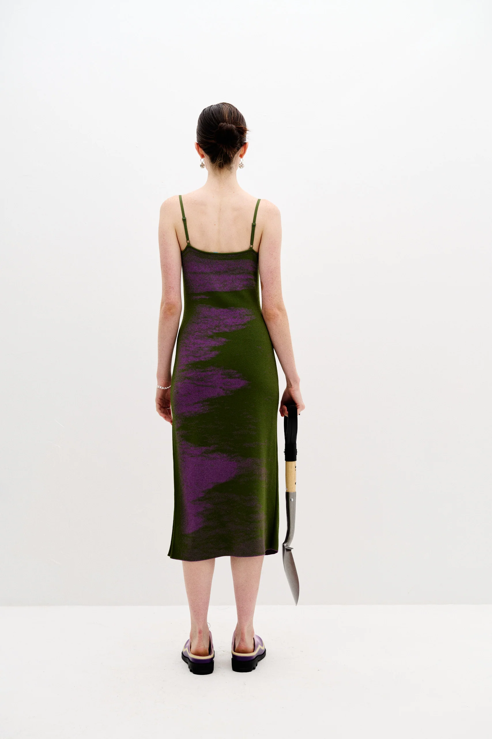 LILAC FLASH LIGHT REFLECTIVE WAVY DRESS - Image 5
