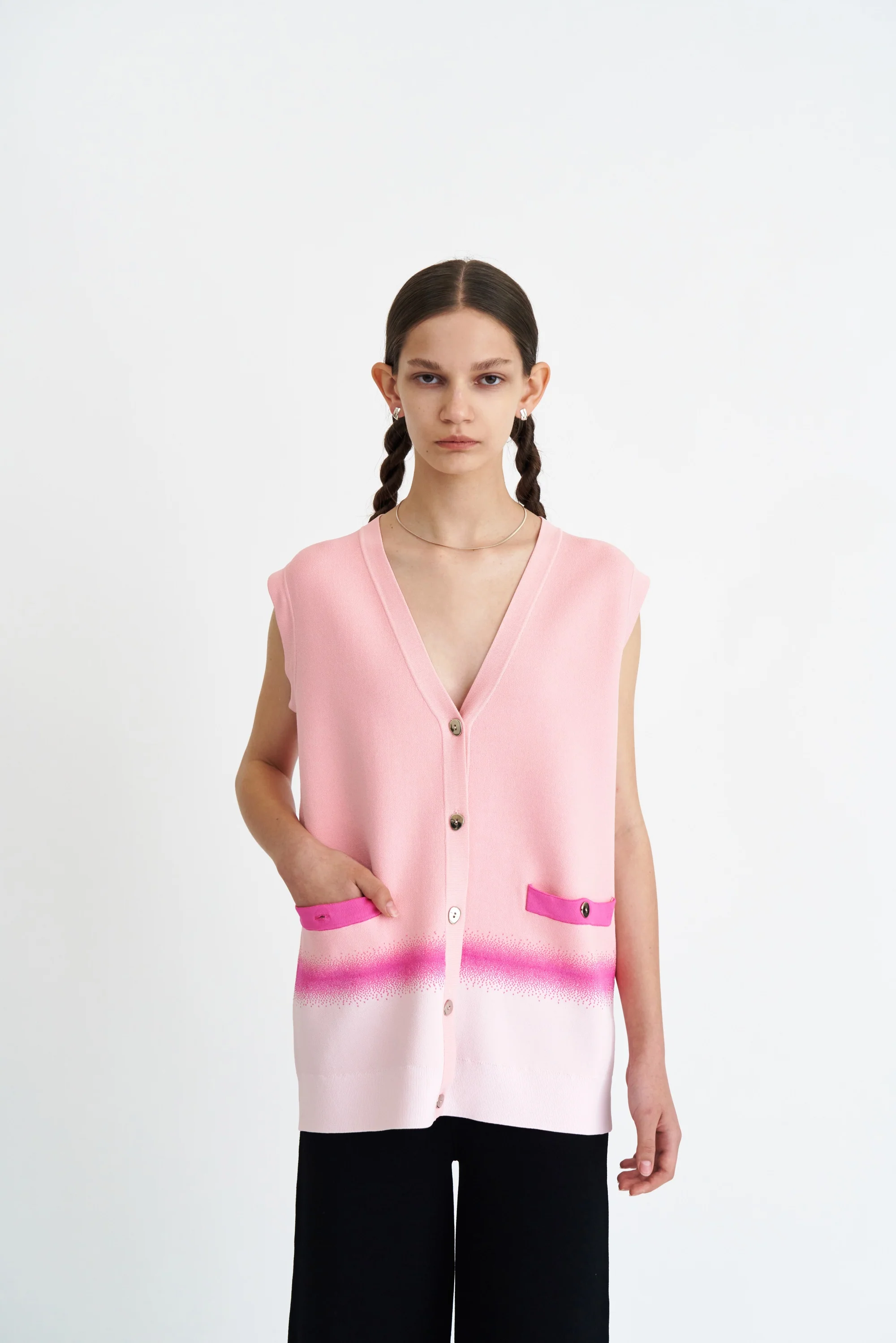 NOEL OVERSIZED CARDIGAN WITH DETACHABLE SLEEVES - Image 5