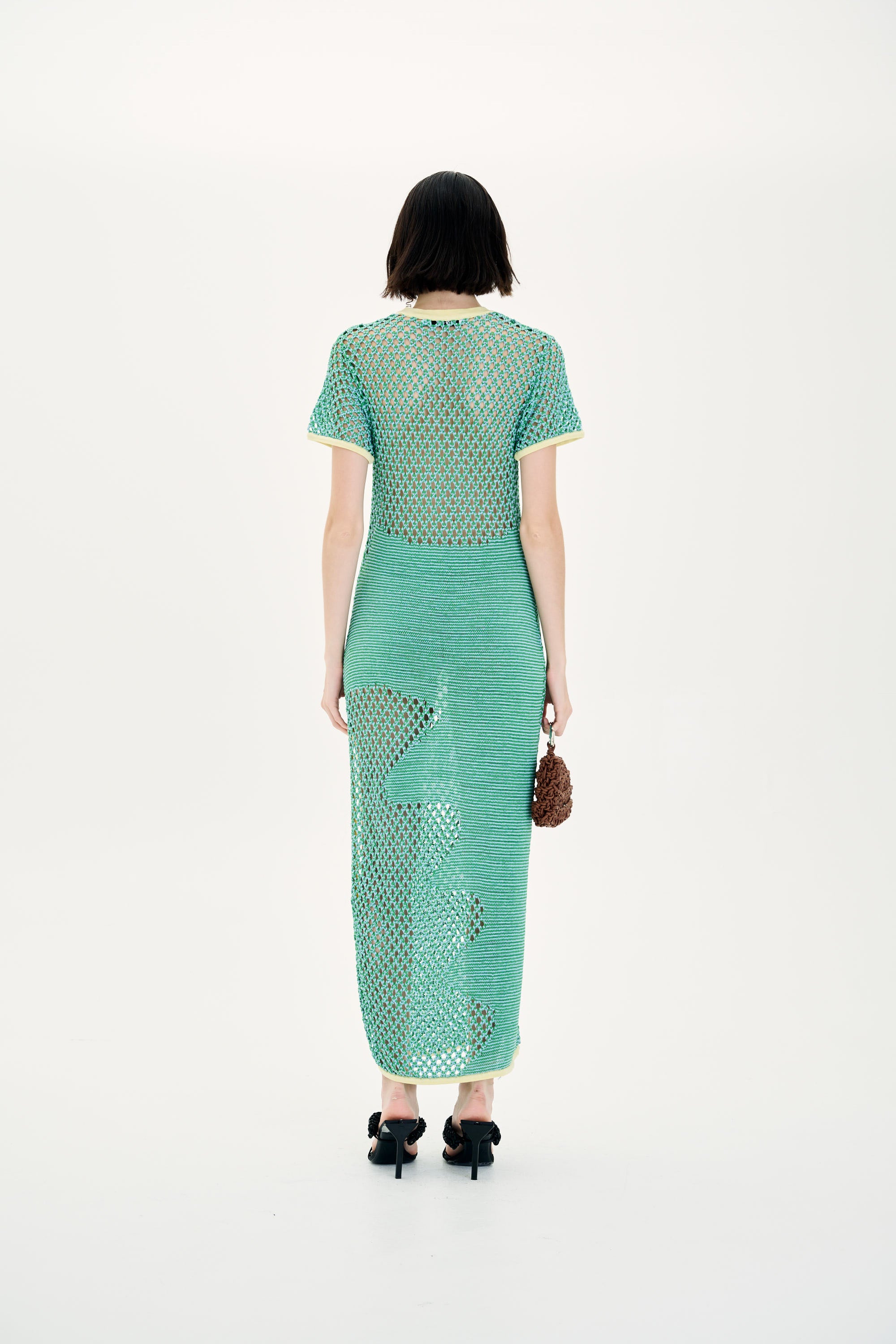 PERRY CROCHET SHORT SLEEVE DRESS - Image 3