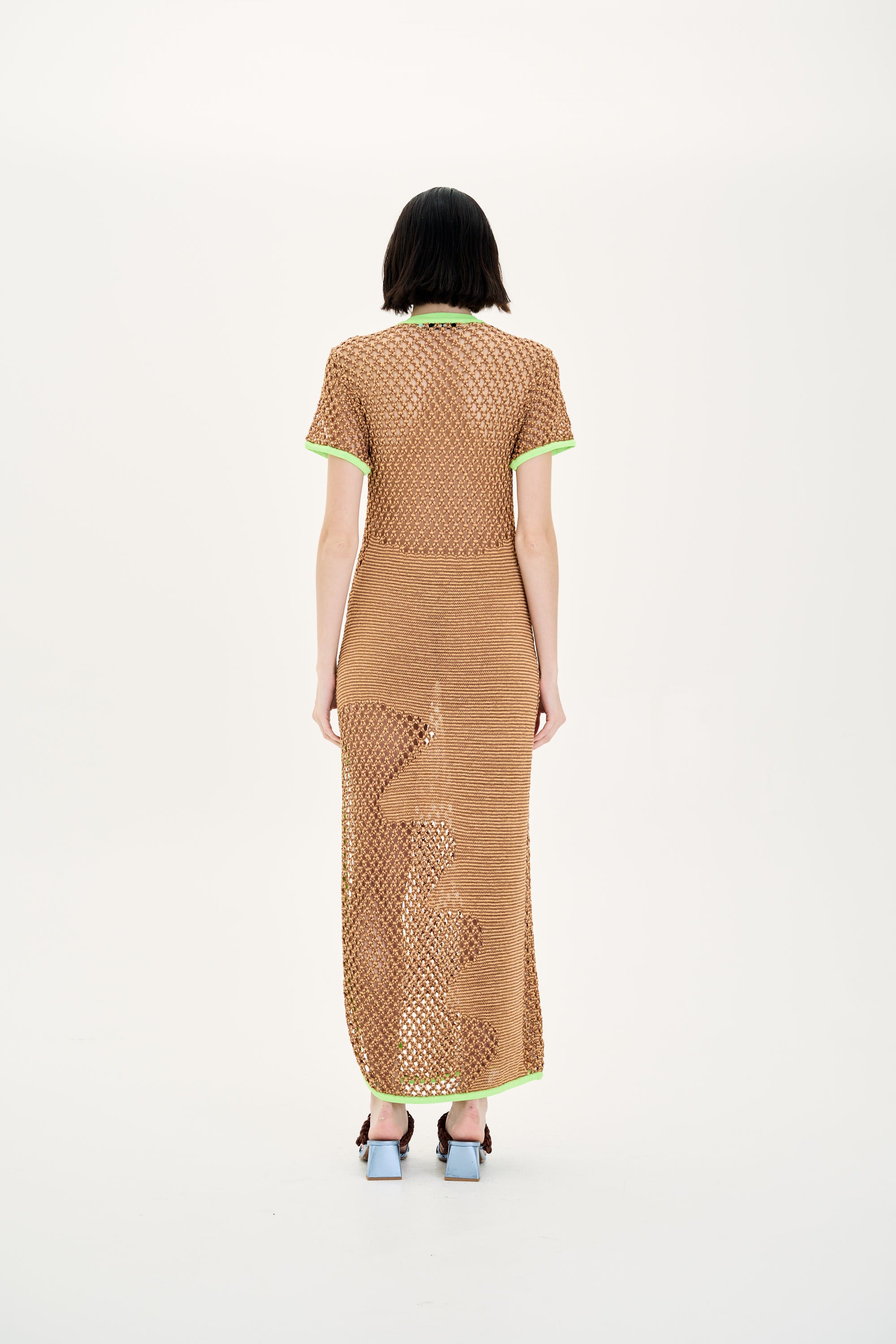 PERRY CROCHET SHORT SLEEVE DRESS - Image 4