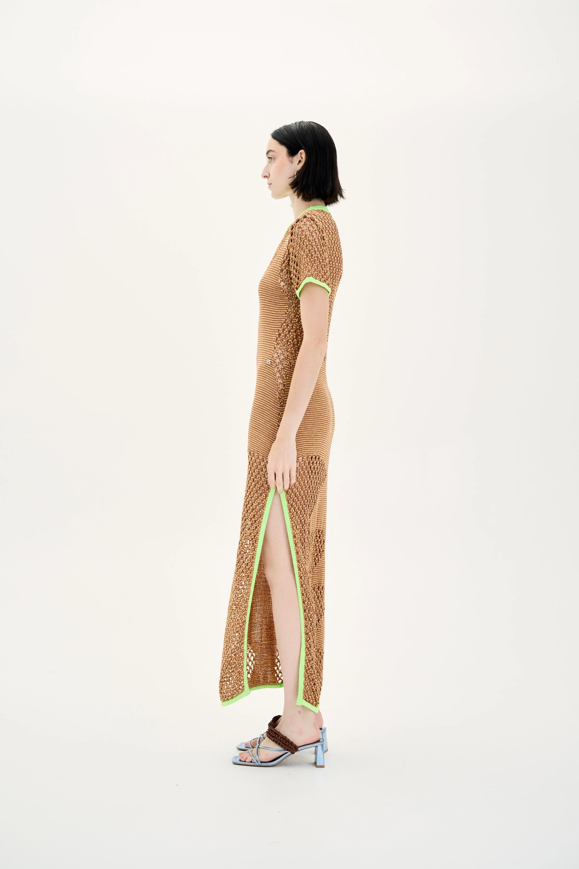 PERRY CROCHET SHORT SLEEVE DRESS - Image 5