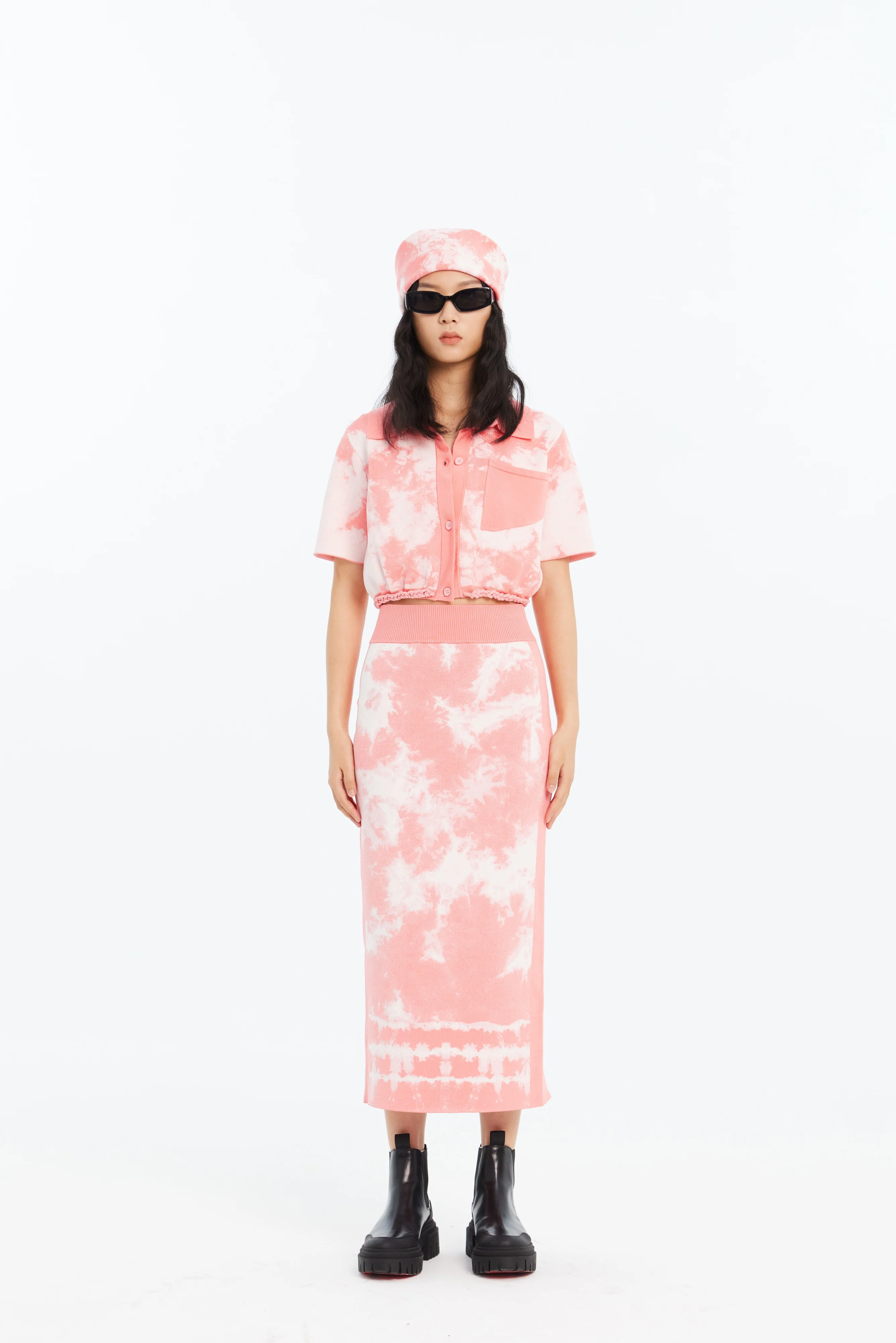 REESE ECO "TIE DYE" MIDI SKIRT - Image 3