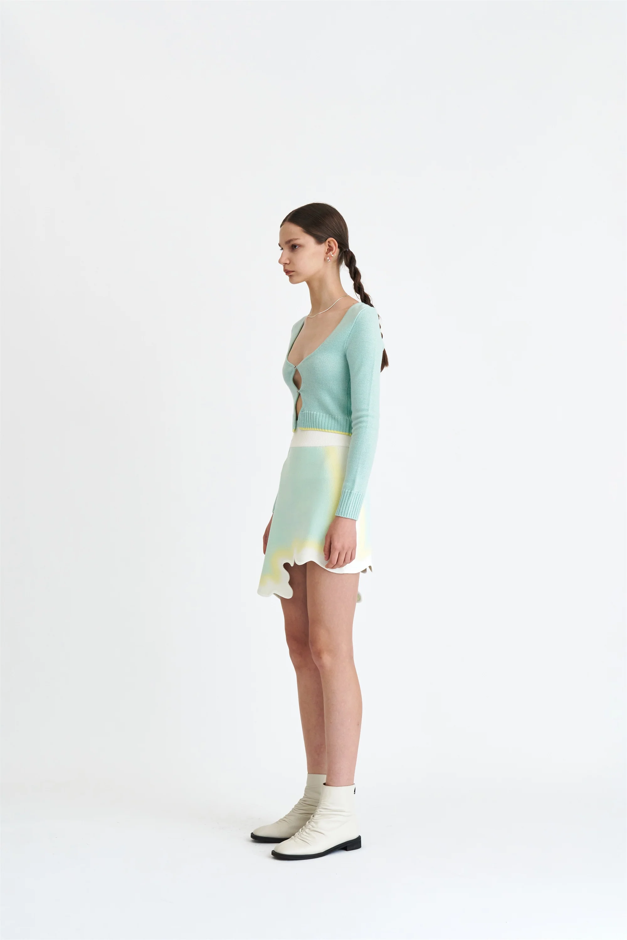 SALEM WAVY MINI SKIRT - Image 3