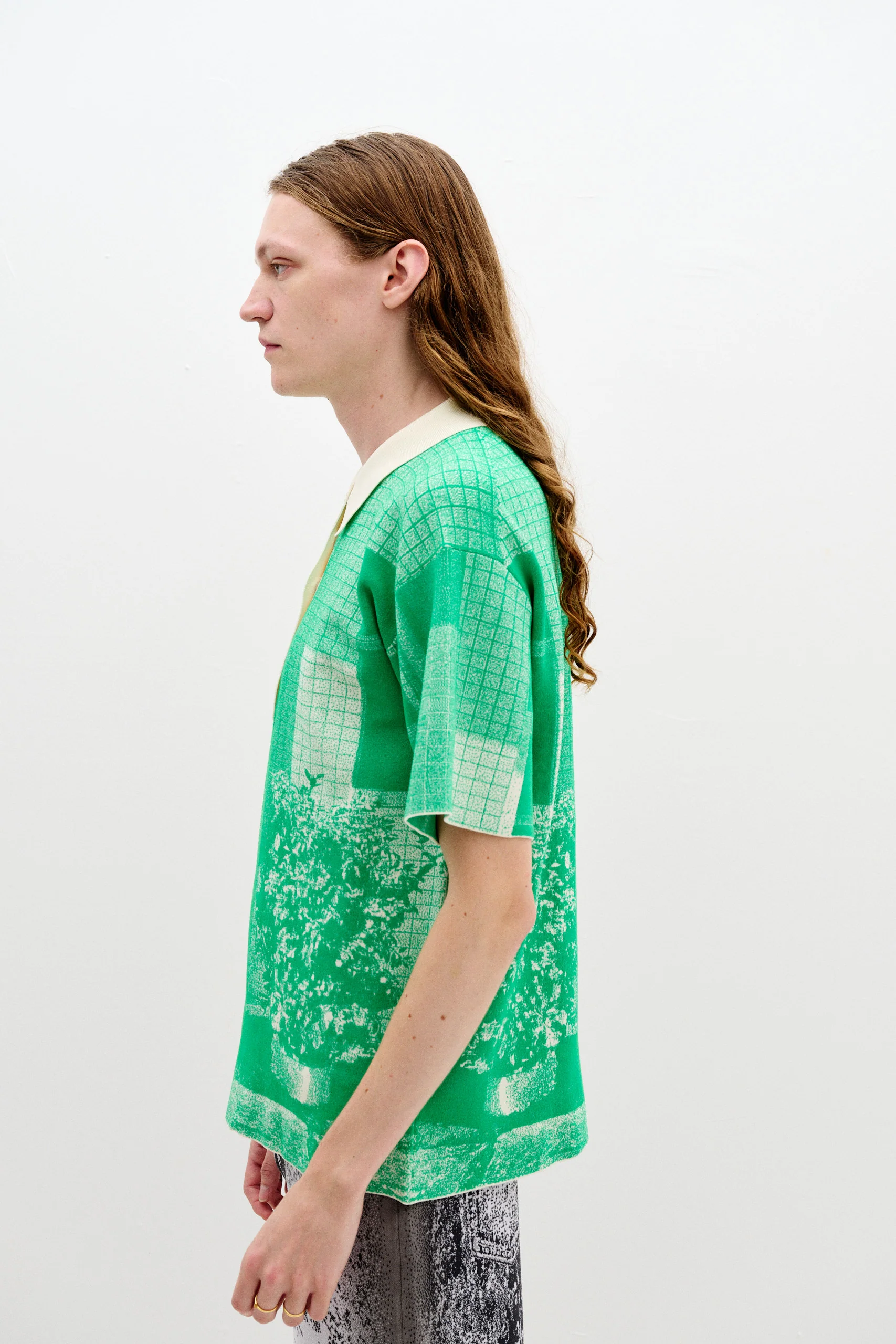 SYLVIE UV REACTIVE TREE PRINT OVERSIZED SHIRT - Image 5