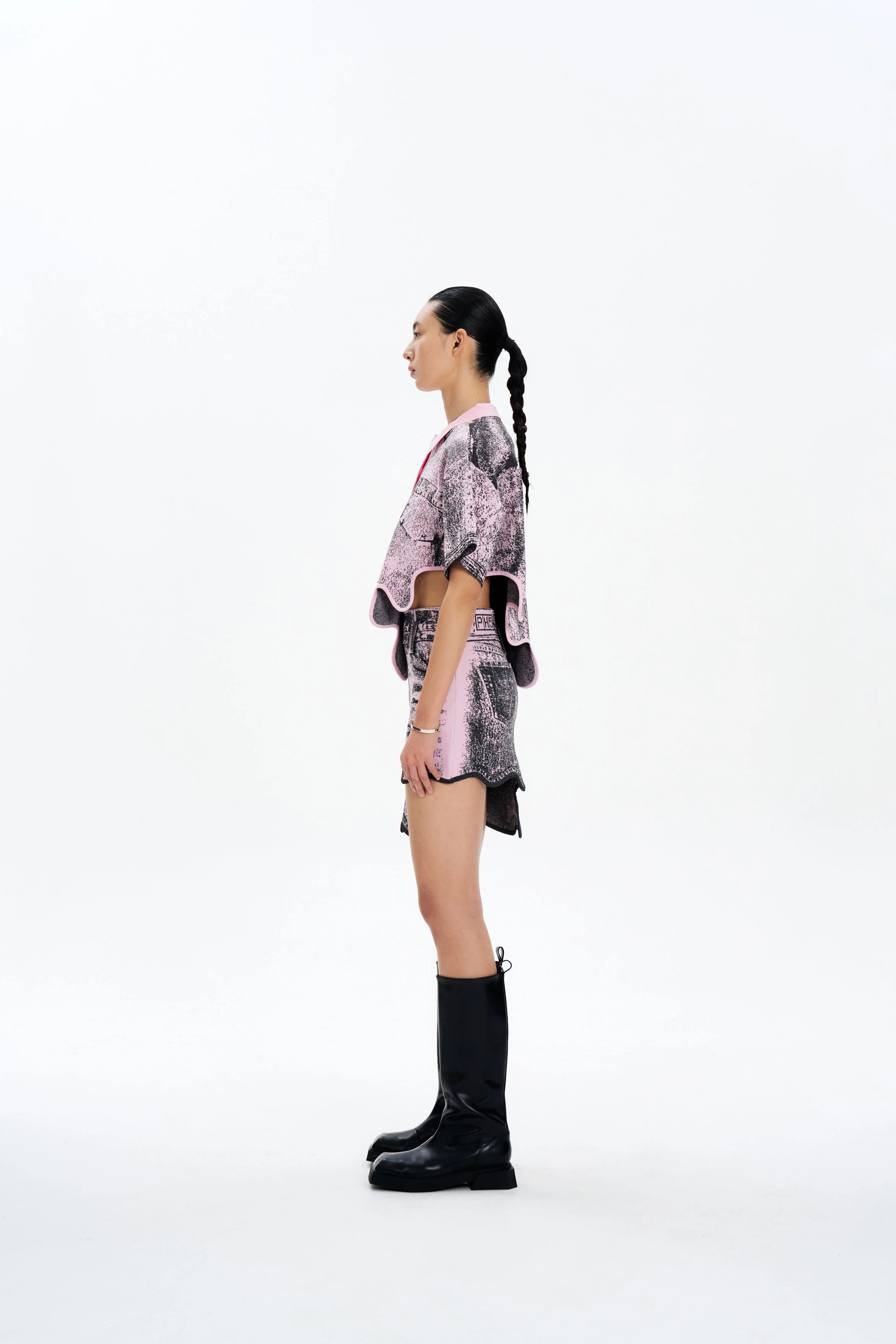 TAMIA REFLECTIVE WAVY POLO - Image 3